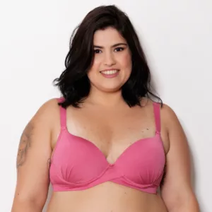 Sutiã Plus Size sem Bojo com Arco de Metal Valentina