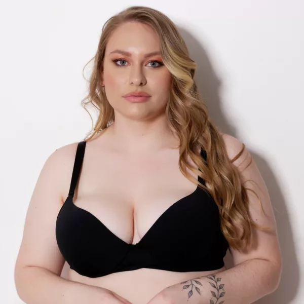 Sutiã Plus Size sem Bojo com Arco de Metal Valentina - Imagem 9
