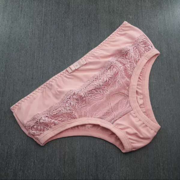 Calcinha Básica Conforto Microfibra e Renda - Imagem 8
