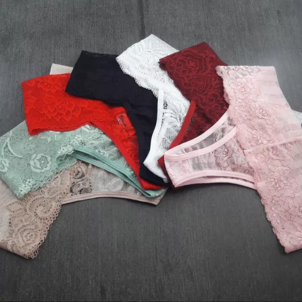Calcinha Tanga Fio Sensual Rendada Cós Dobrado - Imagem 4