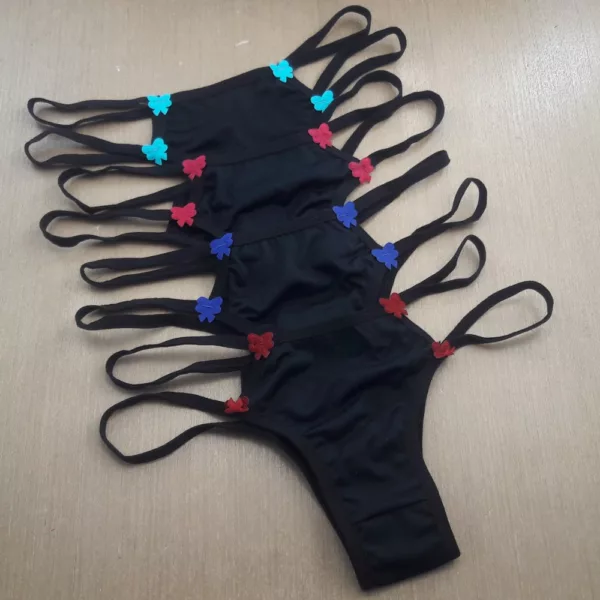 Tanga Sexy Strappy em Microfibra Vanessa - Imagem 3