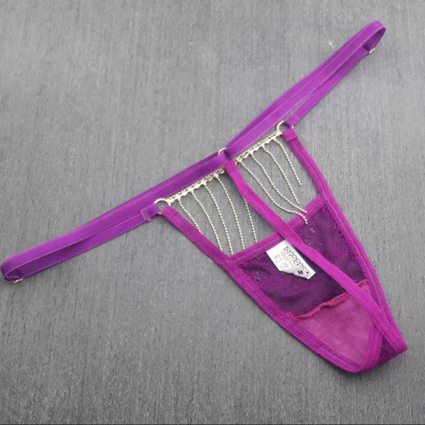 Tanga Fio Dental em Renda Biju Odalisca - Imagem 4