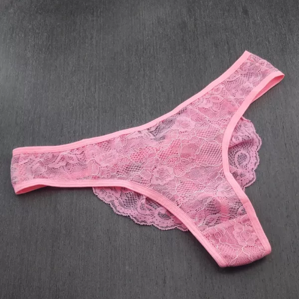 Tanga Fio Dental Laço Renda - Imagem 9