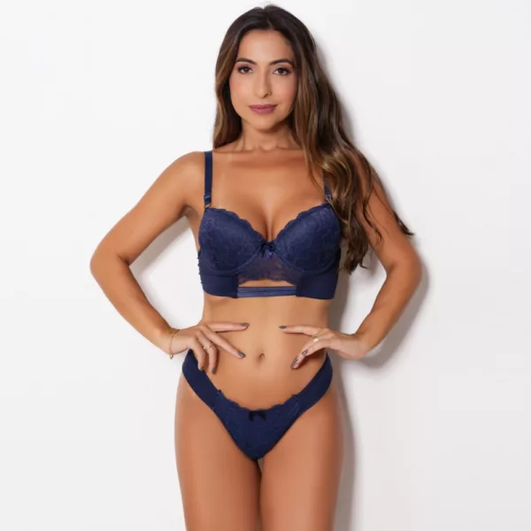 Conjunto com Bojo e Renda - Imagem 9