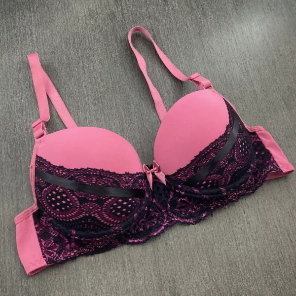 Conjunto Renda Bicolor com Bojo LBR9995