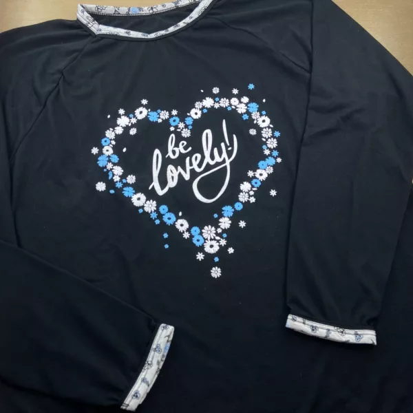 Pijama Longo Adulto Calça Estampada - Imagem 7