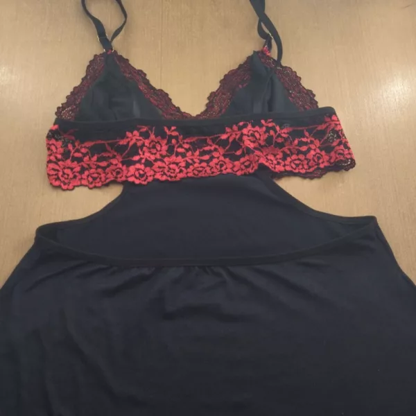 Camisola Suede e Renda Floral - Imagem 5