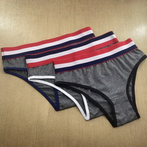Kit com 3 Calcinhas Conforto Mescla - Imagem 4