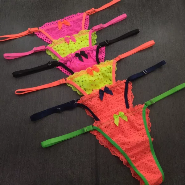 Tanga Sensual Conforto e Renda Bicolor - Imagem 4