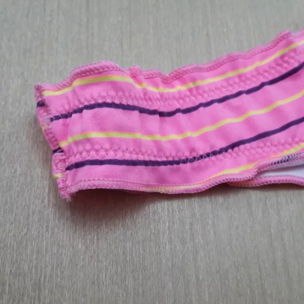 Calcinha em Micro Lisa e Estampada Babado - Imagem 5