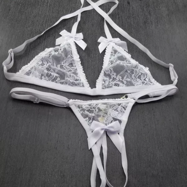 Conjunto Sexy em Renda Noiva Apaixonada - Imagem 3