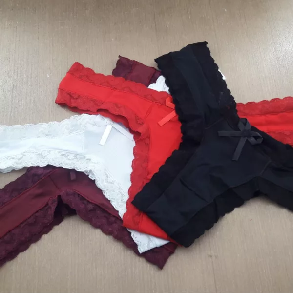 Calcinha Tanga com Elástico Rendado Revelação - Imagem 3