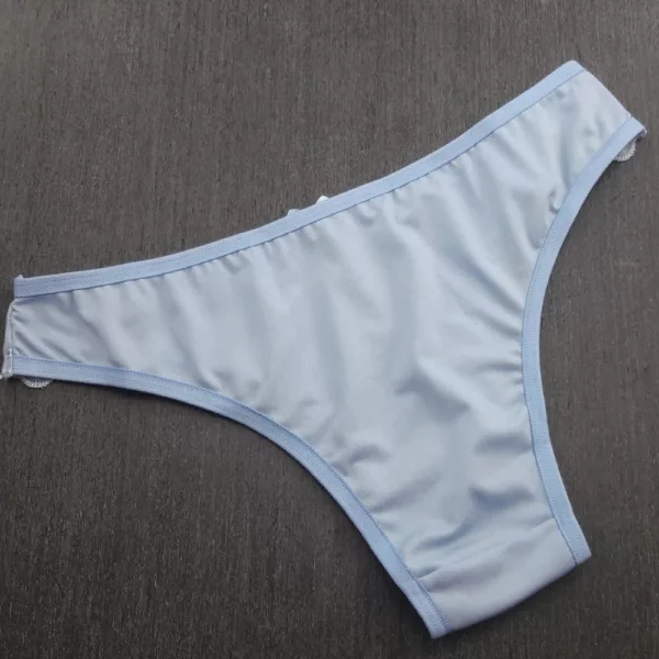 Calcinha Básica Tanga Lateral Bordado Inglês - Imagem 8