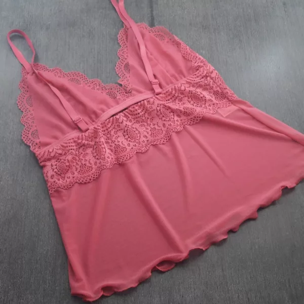Baby Doll em Tule Liso Renda e Viés - Imagem 7