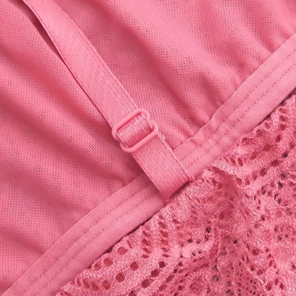 Baby Doll em Tule Liso Renda e Viés - Imagem 8