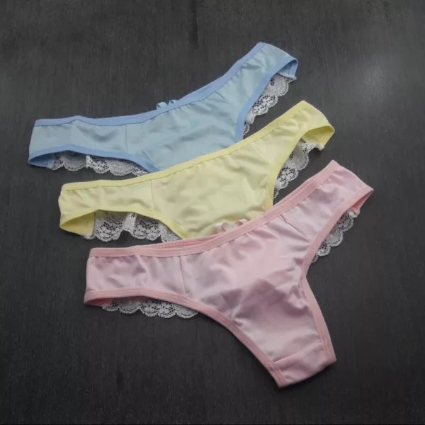 Tanga Modelo Fio em Renda Cataria - Imagem 3