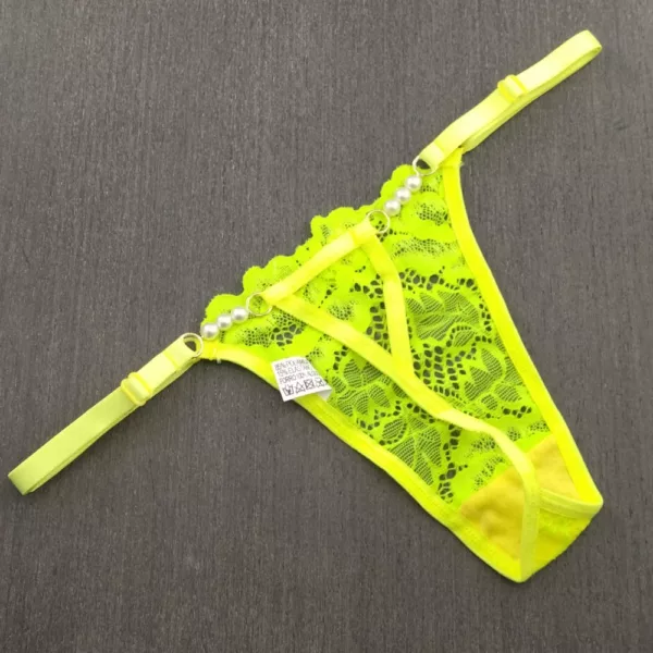 Calcinha Tanga em Renda Brinco de Pérola - Imagem 5