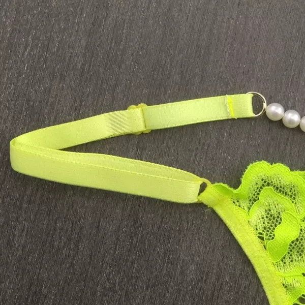 Calcinha Tanga em Renda Brinco de Pérola - Imagem 7