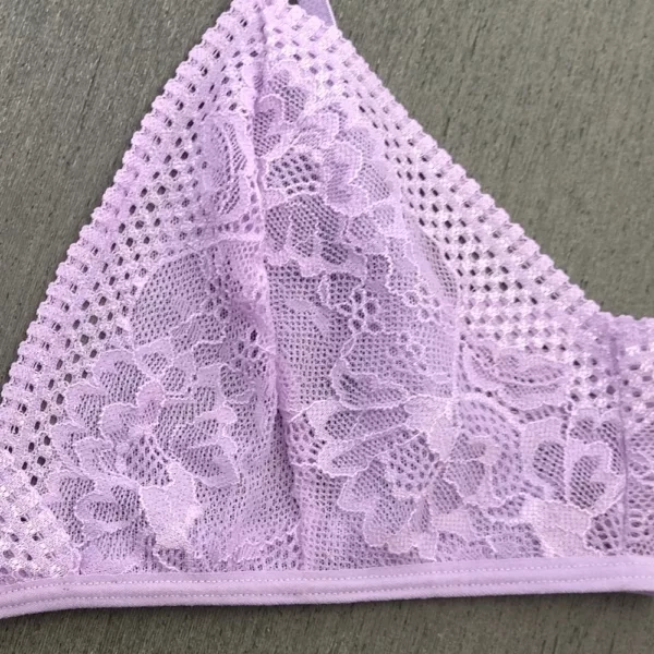 Conjunto sem Bojo em renda Laço Biju - Imagem 6