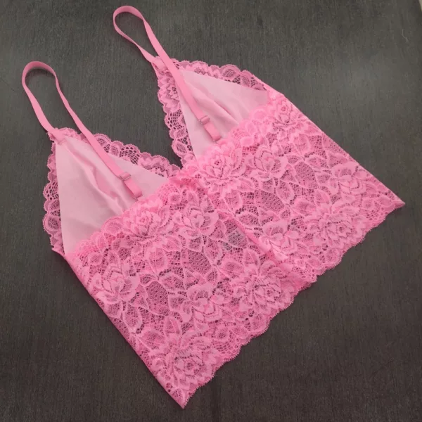 Conjunto Cropped em Renda Espera Marido - Imagem 9