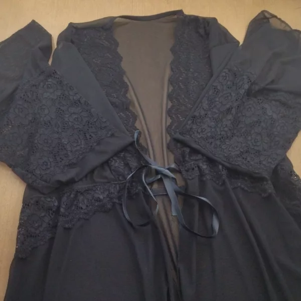 Robe em Tule e Renda com Amarração - Imagem 3