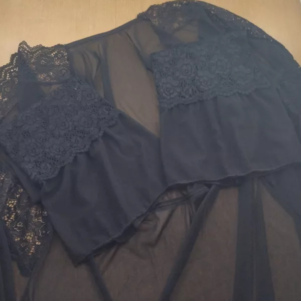 Robe em Tule e Renda com Amarração - Imagem 8
