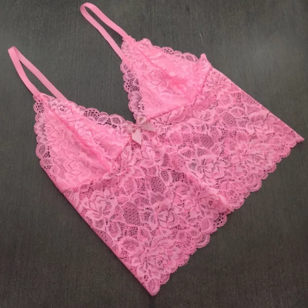 Conjunto Cropped em Renda Espera Marido LBR10059