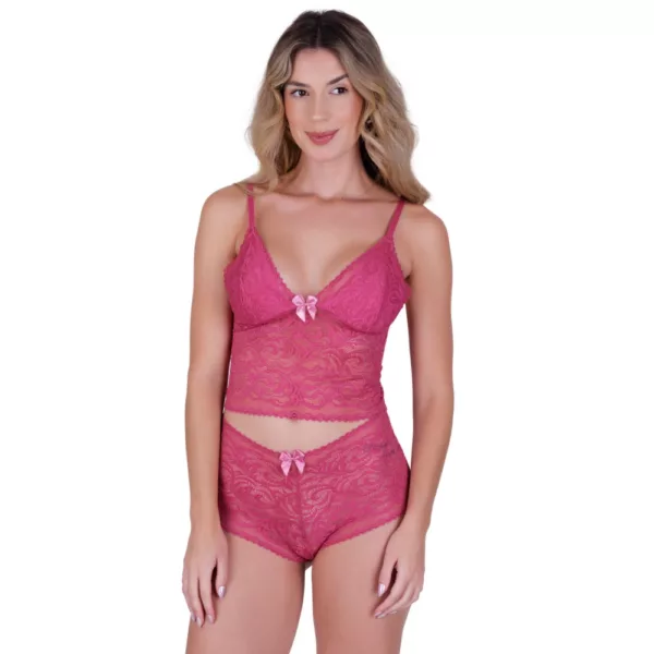 Conjunto Cropped em Renda Espera Marido LBR10059