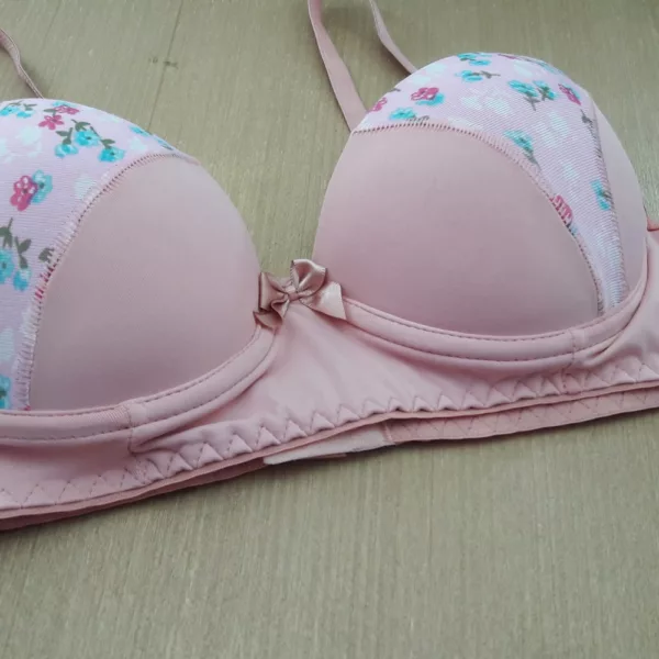 Conjunto com Bojo e Estampa Detalhes em Renda Betina - Imagem 7