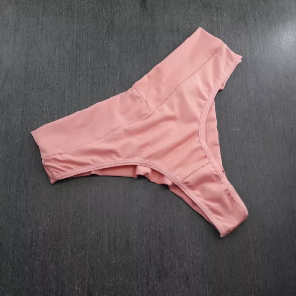 Tanga Fio Dental Cós Alto Duplo e Costas Dobrada - Imagem 8