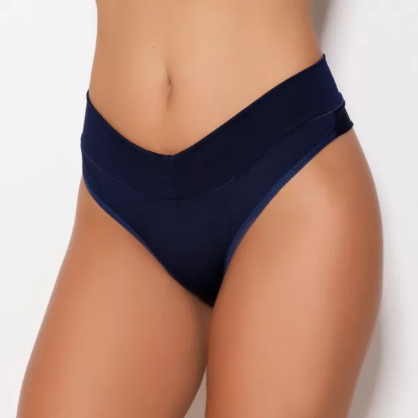 Tanga Fio Dental Cós Alto Duplo e Costas Dobrada - Imagem 3