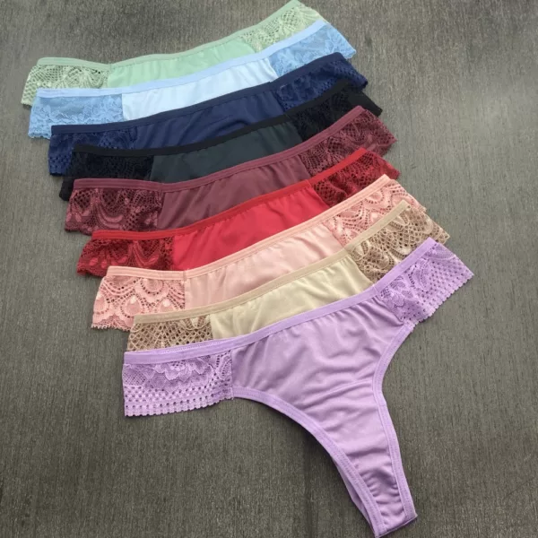 Tanga Fio Duplo Renda nas Laterais Natty - Imagem 7