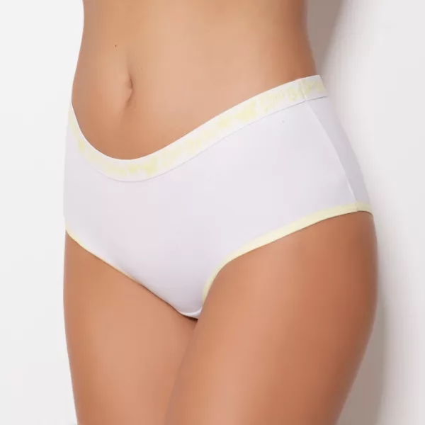 Kit 3 Calcinhas em Algodão tipo Shortinho Calça Bolero Cores - Imagem 7