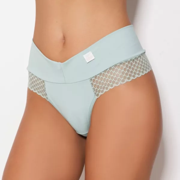 Tanga Fio e Cós Duplo Detalhe em Renda - Imagem 3