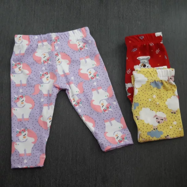 Calça Legging Baby Básica Estampada - Imagem 2
