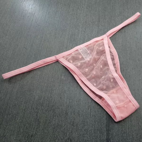 Camisola Sensual em Tule e Renda Decote Profundo Poá - Imagem 7