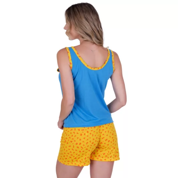 Baby Doll em Malha Estampada Regata Adulto - Imagem 4