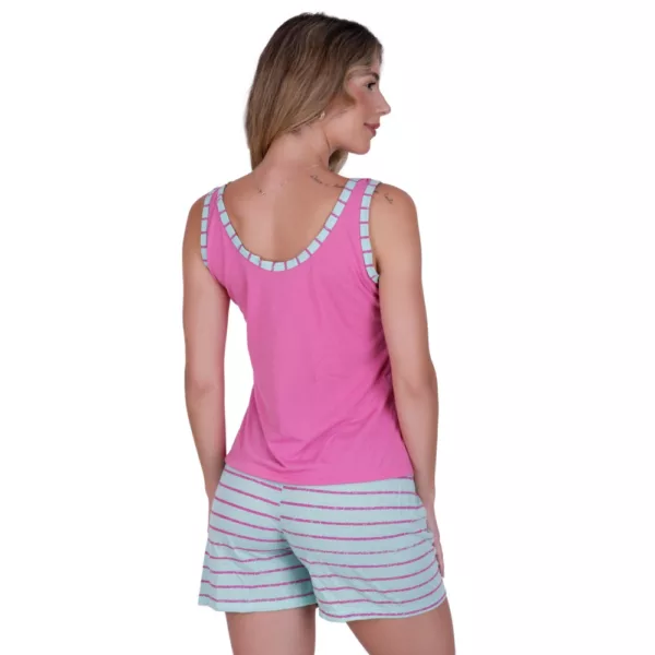 Baby Doll em Malha Estampada Regata Adulto - Imagem 6