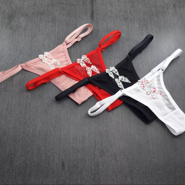Fio Dental em tule Lacinho Estampado - Imagem 9