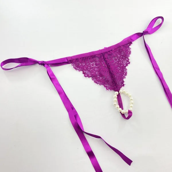Calcinha Sensual Tailandesa em Renda e Fita - Imagem 8