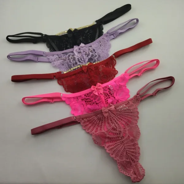 Calcinha Tanga Sensual em Renda Odalisca - Imagem 3