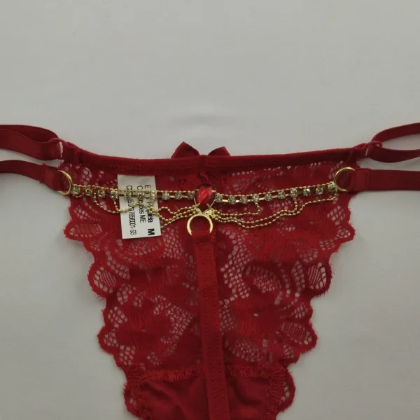 Calcinha Tanga Sensual em Renda Odalisca - Imagem 5