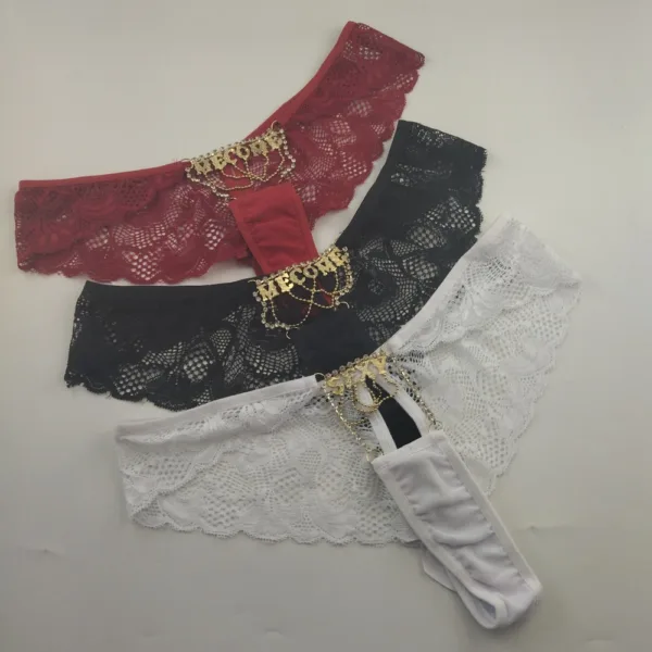 Tanga Fio Sensual em Renda Delicada Safada - Imagem 3
