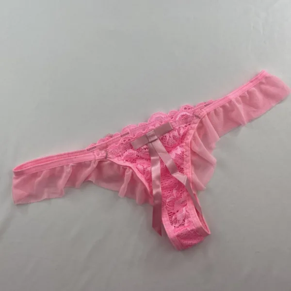 Calcinha Tanga Fio Sensual Lola Laços de cetim - Imagem 8