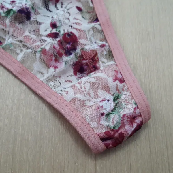 Tanga Fio em Renda com Fecho na Lateral - Imagem 7