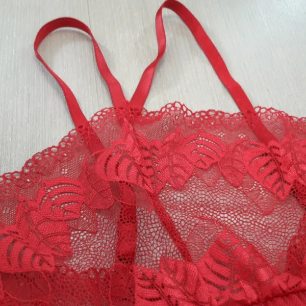 Camisola em Tule e Renda Lily