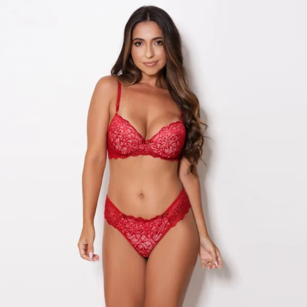 Conjunto com Bojo Sustentação em Renda