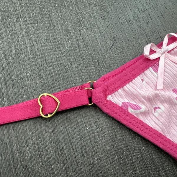 Calcinha Tanga Fio Dental Mini Triângulo Estampada
