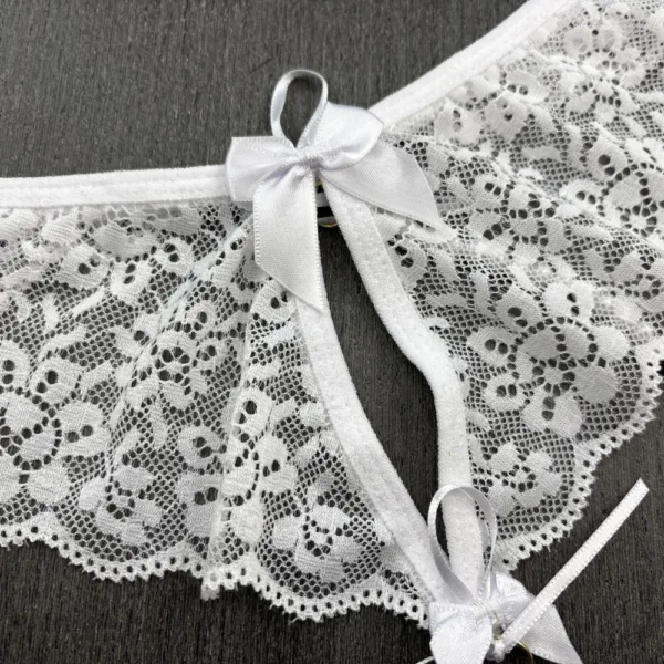 Tanga Frontal Vazado Fio Dental Pérola