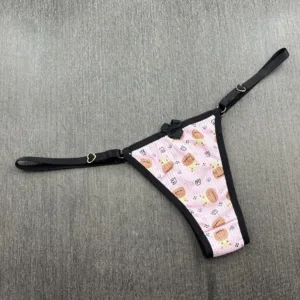 Calcinha Tanga Fio Dental Mini Triângulo Estampada